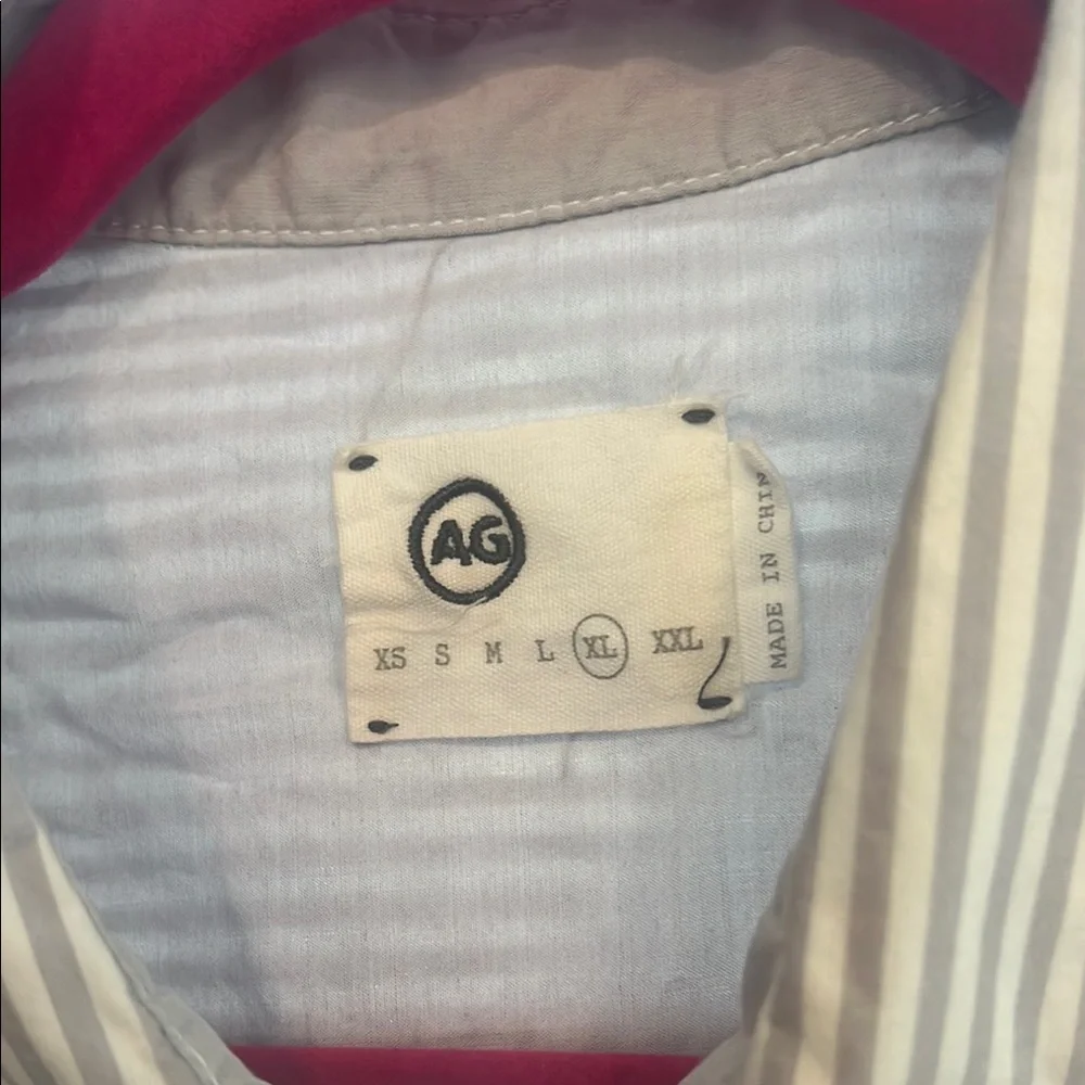 Men's Gray Striped / checkered Shirt - Picture 3 of 3